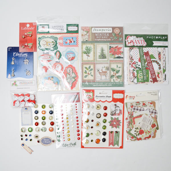 Christmas Sticker + Embellishments Bundle