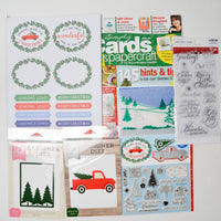 Christmas Clear Stamps, Dies + Card-Making Magazine Bundle