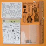 Stampin' Up! Snow Place Stamp + Die Set and Winter Embossing Folders
