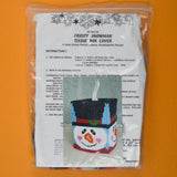 Frosty Snowman Tissue Box Cover Needlepoint Kit