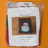 Santa Tissue Box Cover Needlepoint Kit