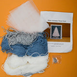 White Christmas Tissue Cover Needlepoint Kit