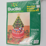 Bucilla Christmas Tree Revolving Music Box Needlepoint Kit #61034