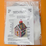 Gingerbread Candy Cottage Storage Box/Centerpiece Needlepoint Kit