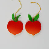 Wooden + Felt Peach Ornaments