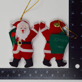 Felt Santa Ornaments JCPenney 1992