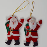 Felt Santa Ornaments JCPenney 1992