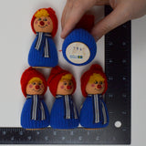 Bundled Up Wooden Swedish Winter Dolls