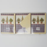 Potted Christmas Trees Christmas Cards with Envelopes