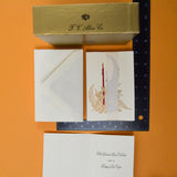 Christmas Candles Season's Best Wishes Cards with Envelopes