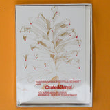 Golden Pinecone Season's Greetings Cards with Envelopes