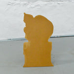 Chimney Santa Silhouette Paintable Wood Cutout with Stand - (Pick-Up Only) Default Title
