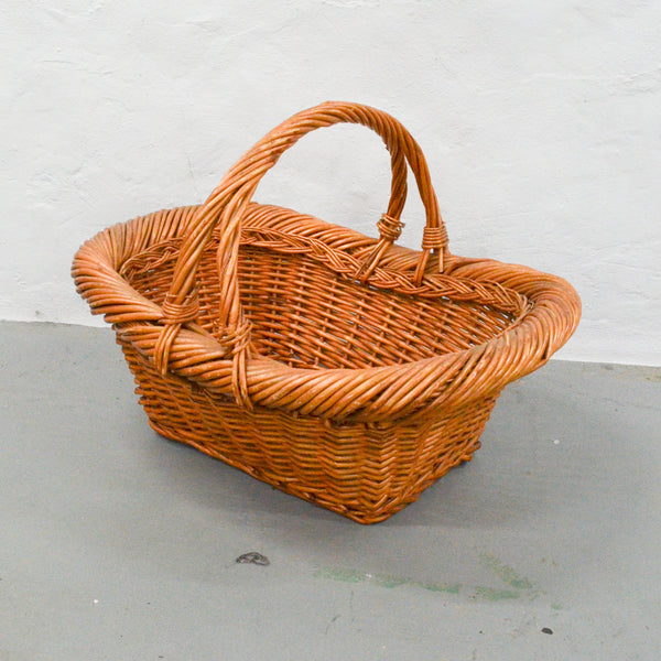 Large Woven Basket with Handle - 24" x 20" x 17" (Pick-Up Only)