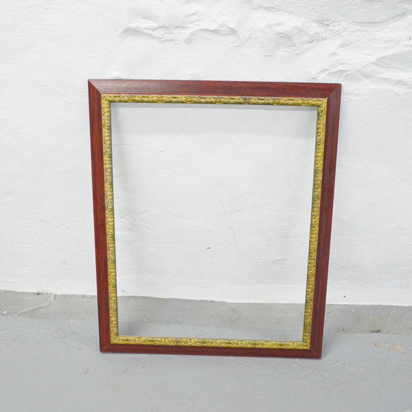 Red + Gold Filigree Wooden Frame - 20" x 23" (Pick-Up Only)