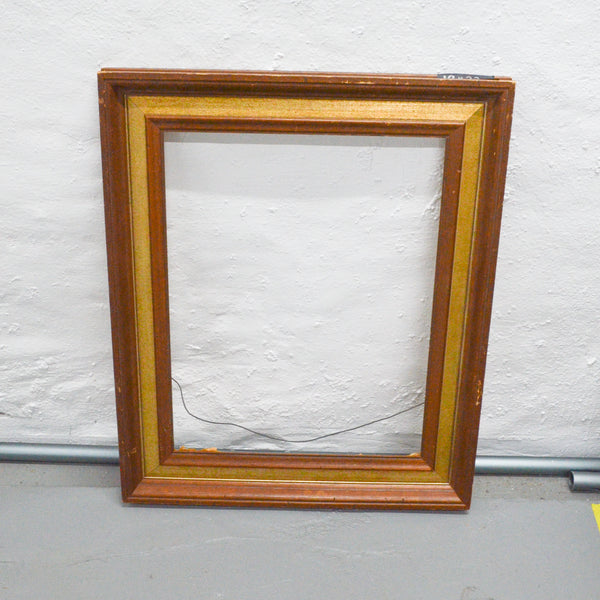 Brown + Gold Wooden Frame - 19" x 23" (Pick-Up Only)