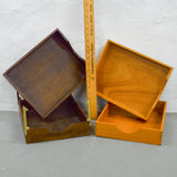 Wooden File Trays - Set of 4