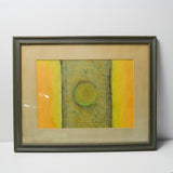 Framed Abstract Pastel Drawing - 14" x 17.5" (Pick-Up Only!)
