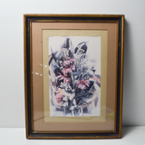 Framed Watercolor Floral Print - 15" x 19" (Pick-Up Only!)