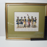 Framed Historical Soldier Uniform Print - 18" x 21" (Pick-Up Only!)