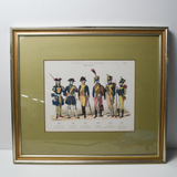 Framed Historical Soldier Uniform Print - 18" x 21" (Pick-Up Only!)