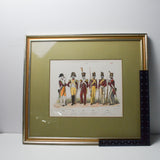 Framed Historical Soldier Uniform Print - 18" x 21" (Pick-Up Only!)