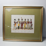 Framed Historical Soldier Uniform Print - 18" x 21" (Pick-Up Only!)