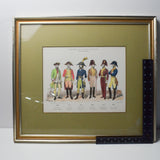 Framed Historical Soldier Uniform Print - 18" x 21" (Pick-Up Only!)