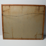 Framed Boat in River Painting - 16.5" x 20" (Pick-Up Only!)