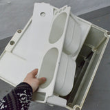 Joe Columbo Off-White/Gray Cart Organizer on Wheels (Pick-Up Only)