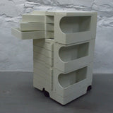 Joe Columbo Off-White/Gray Cart Organizer on Wheels (Pick-Up Only)