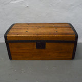 Antique John S. Robbins Wooden Trunk - 12" x 26" x 13" (Pick-Up Only!)