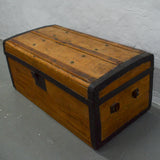 Antique John S. Robbins Wooden Trunk - 12" x 26" x 13" (Pick-Up Only!)