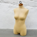 Torso Dress Form Mannequin with Carved Wooden Neck Cap - 33" Bust, 26" Waist, 36" Hips (Pick-Up Only!)