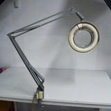Vintage Table Clamp Swing Arm Fluorescent Lamp with Magnifier (Pick-Up Only!)