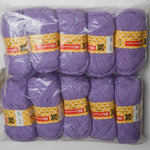 Light Purple Spinnerin Sabrina Acrylic Yarn - 10 Skeins