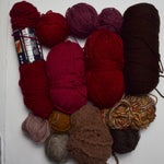 Maroon, Red + Brown Basic Yarn Bundle