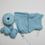 Baby Blue Yarn Bundle + Unfinished Project