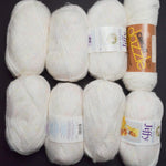 White + Pastel Baby Yarn Bundle