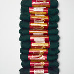 Dark Green Fleisher's Nylon 'n Wool Yarn - 11 Skeins
