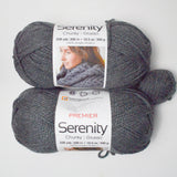 Gray Premier Serenity Chunky Acrylic Yarn - 2 Skeins + Extra