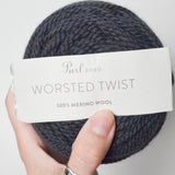 Gray Purl Soho Worsted Twist Merino Wool Yarn - 3 Balls