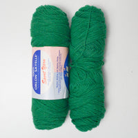 Kelly Green Vintage Orlon Yarn - 2 Skeins