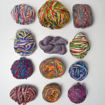 Bright Variegated + Multi-Strand Yarn Bundle - 12 Balls