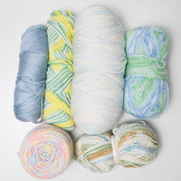 Pastel Variegated Acrylic Yarn Bundle - 6 Skeins