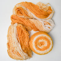 Bright Yellow + White Chunky Variegated Yarn Bundle