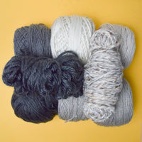 Gray Acrylic Yarn Bundle - 8 Skeins