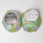 Green, Blue + Pink Variegated Filatura di Crosa Brilla Yarn - 2 Balls