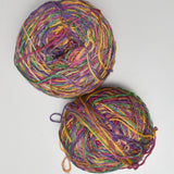 Colorful Variegated Interlacements Rayon Silk Blend Yarn - 2 Balls