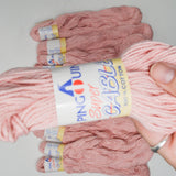 Light Pink Pingouin Super Cable Cotton Yarn - 12 Skeins