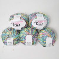 Pastel Rainbow Variegated Trendsetter Yarns Fizz Cotton Blend Yarn - 5 Balls